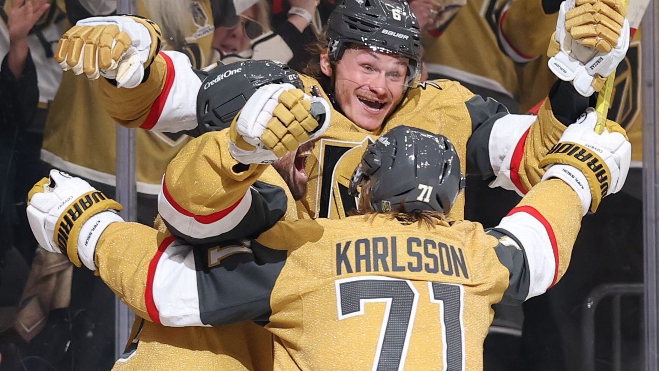 Golden Knights Score 5 Unanswered Goals, Beat Avalanche to Take Series Lead