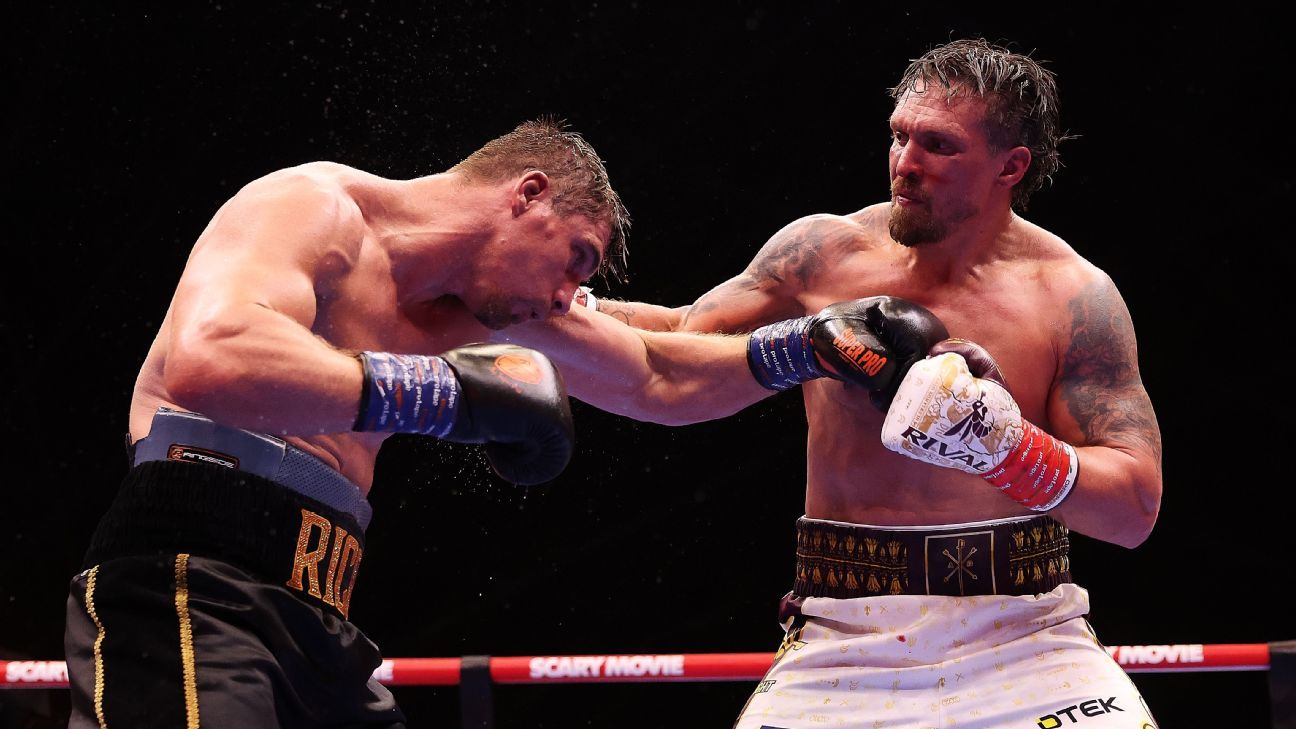 Men's divisional rankings: Usyk holds heavyweight ...
