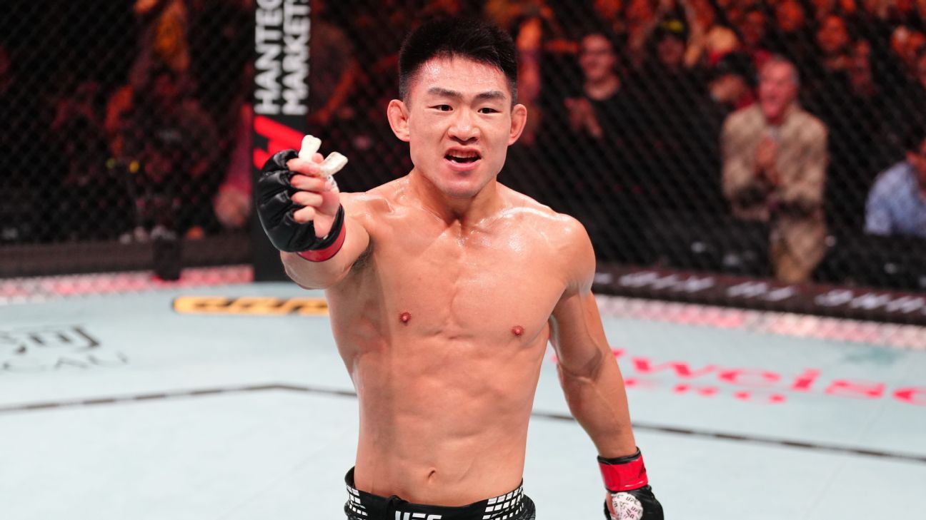 Song submits Figueiredo in 2nd round at UFC Macau
