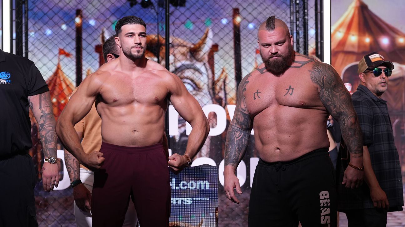 Tommy Fury vs. Eddie Hall: How to watch in UK, ring walk time, rules, weight difference, TV channel, undercard