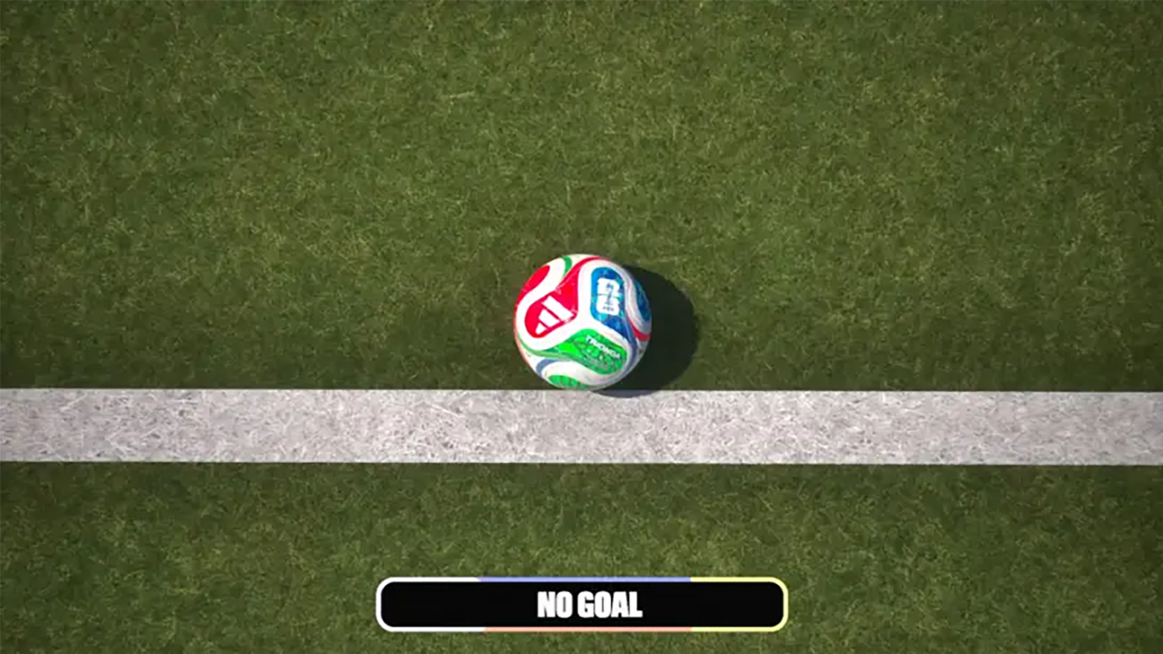 How close is this? Japan denied a goal by millimet...