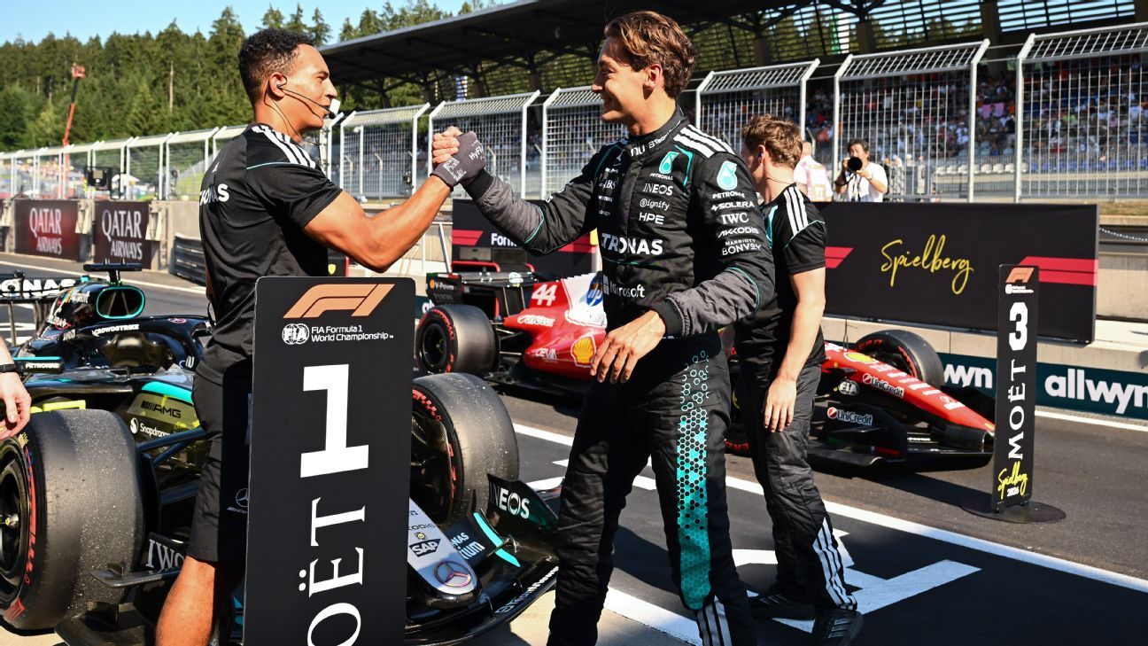 George Russell gets the pole in Austria, with