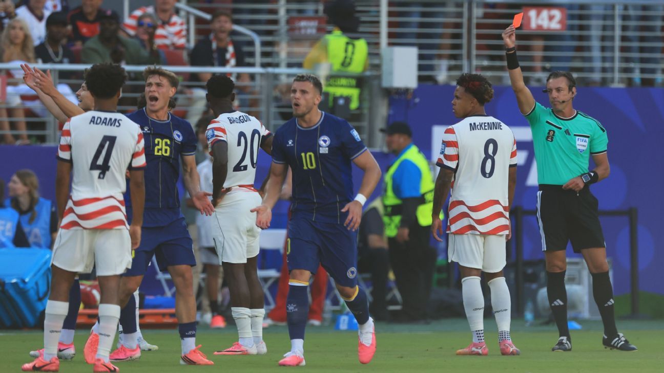 USMNT 福拉林·巴洛貢無法上訴紅牌,可能面臨延長世界盃禁賽期 – 消息來源