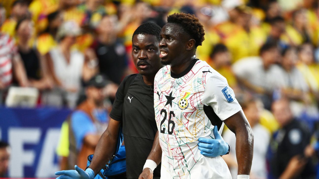 Marvin Senaya injury cited as Ghana turning point in FIFA World Cup loss to Colombia