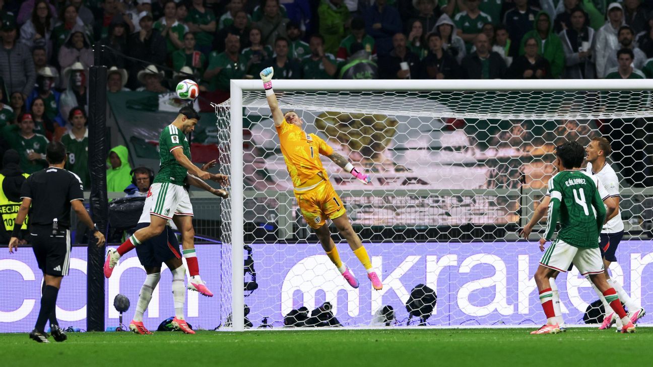 Tras juego vs México, ¿Pickford, entre mejores porteros de Inglaterra?