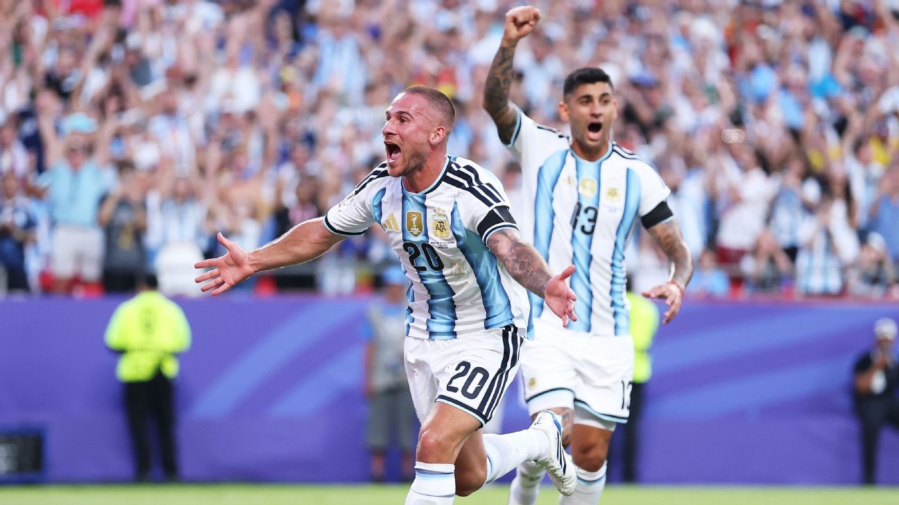 Follow live: Argentina strike first as Messi finds...