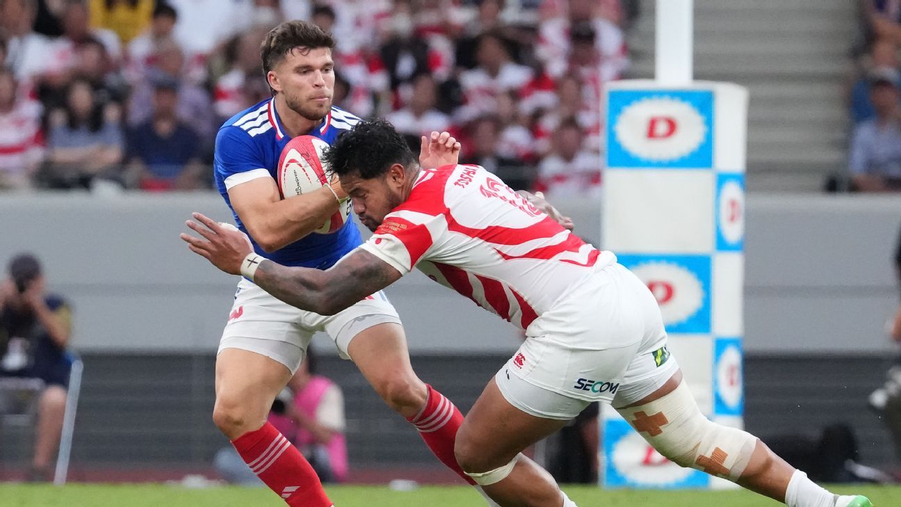 France secures 45-15 victory over Japan in Nations Championship
