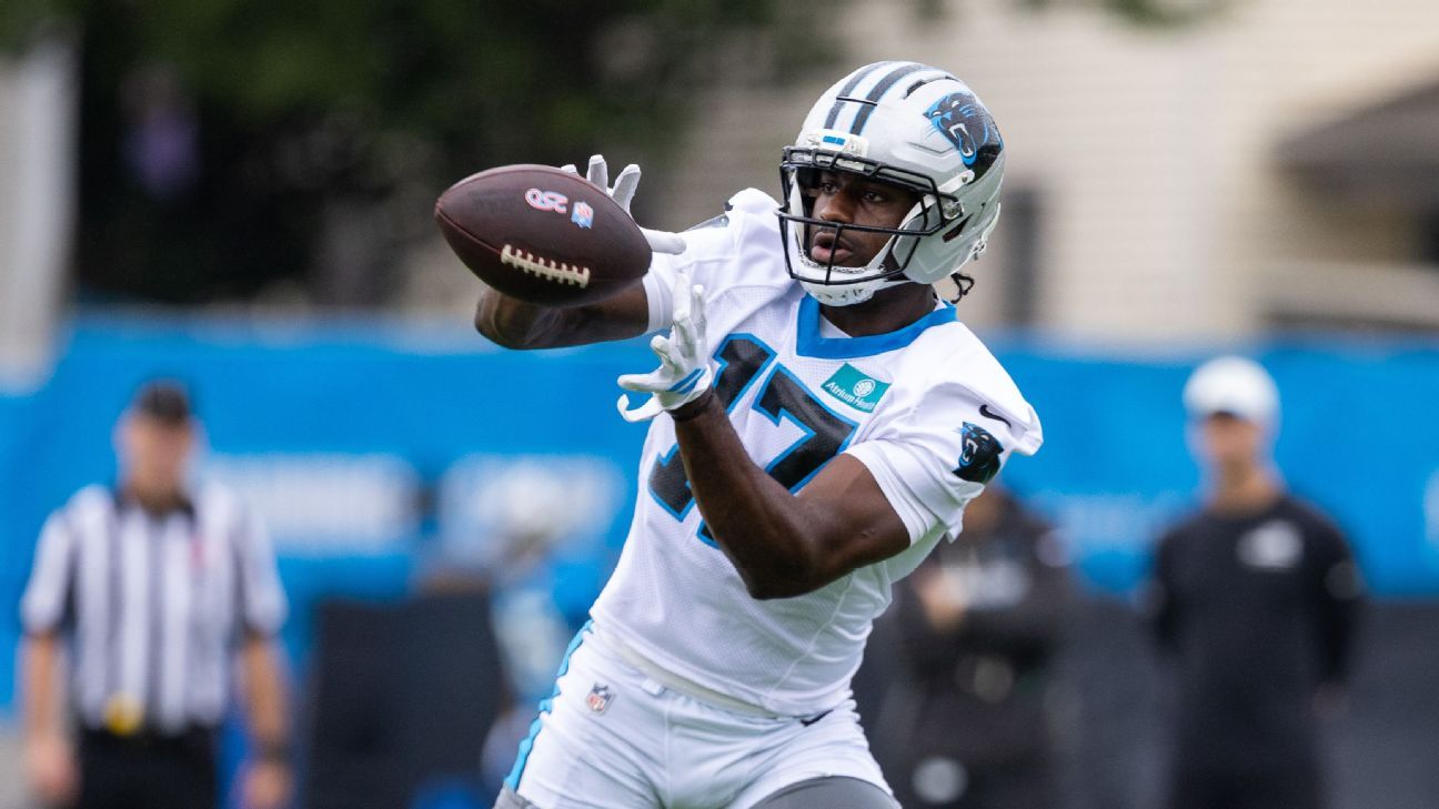 Panthers' Legette carted off field after hard fall
