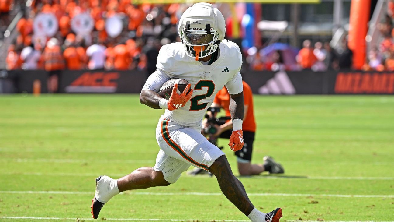 Jordan Lyle, running back do Miami Hurricanes, é preso por direção imprudente e fuga da polícia