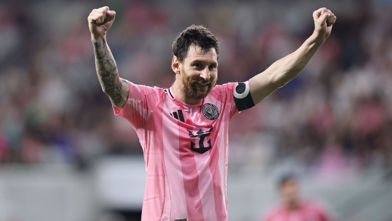 Messi scores 4 as Inter Miami net 7 in record win