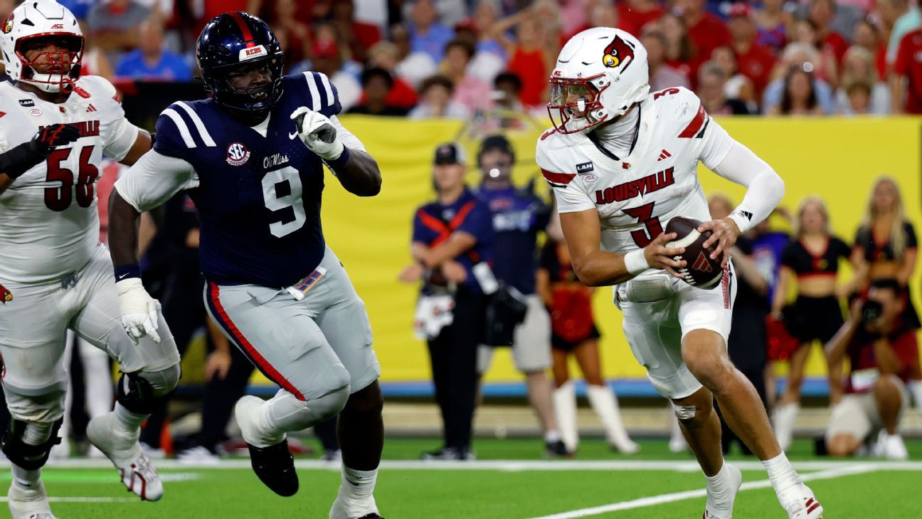 Louisville quarterback Kienholz is game-time decision against NC State