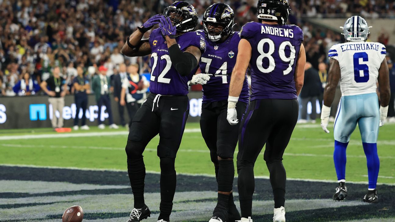 Follow live: Derrick Henry makes history in Rio de Janeiro as Ravens hold lead