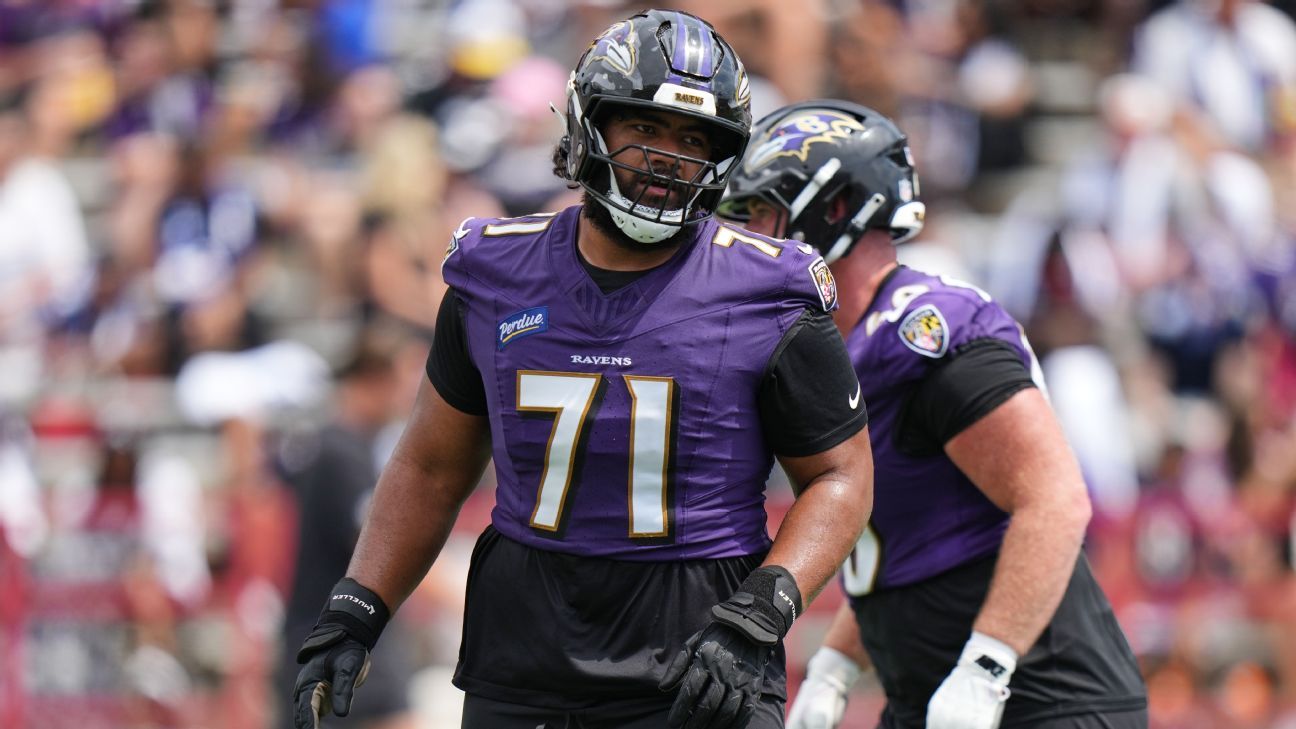 Sources: Ravens rookie guard Ioane expected to miss time with MCL sprain