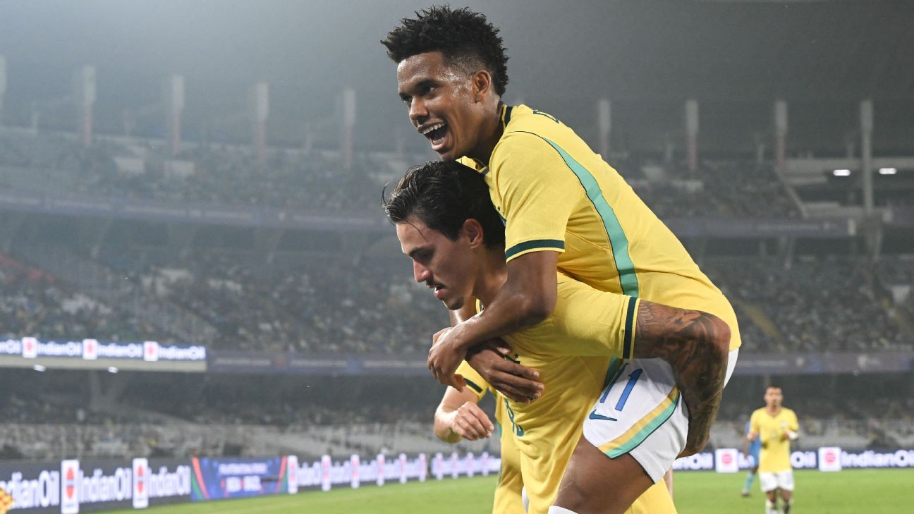 Brasil no tuvo problemas para golear a India en su último amistoso de la Fecha FIFA