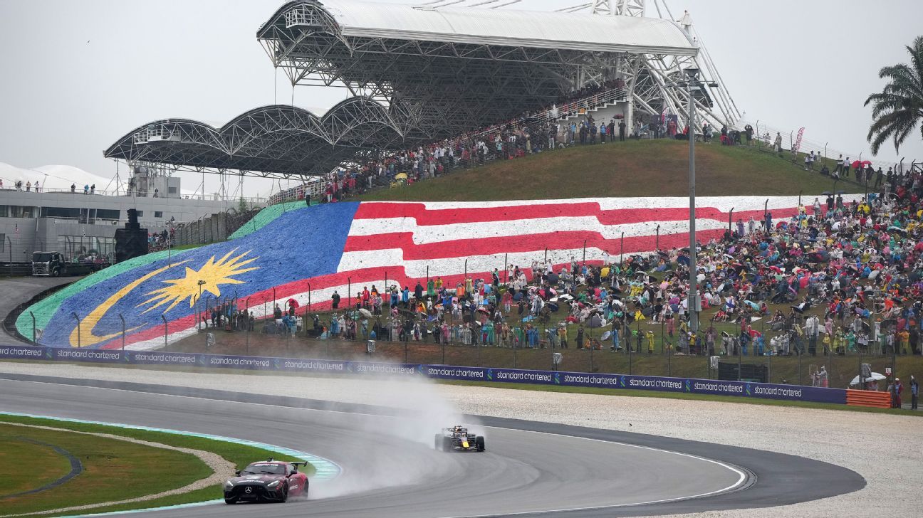 Bahrain GP: Chaos after heavy delays due to rain