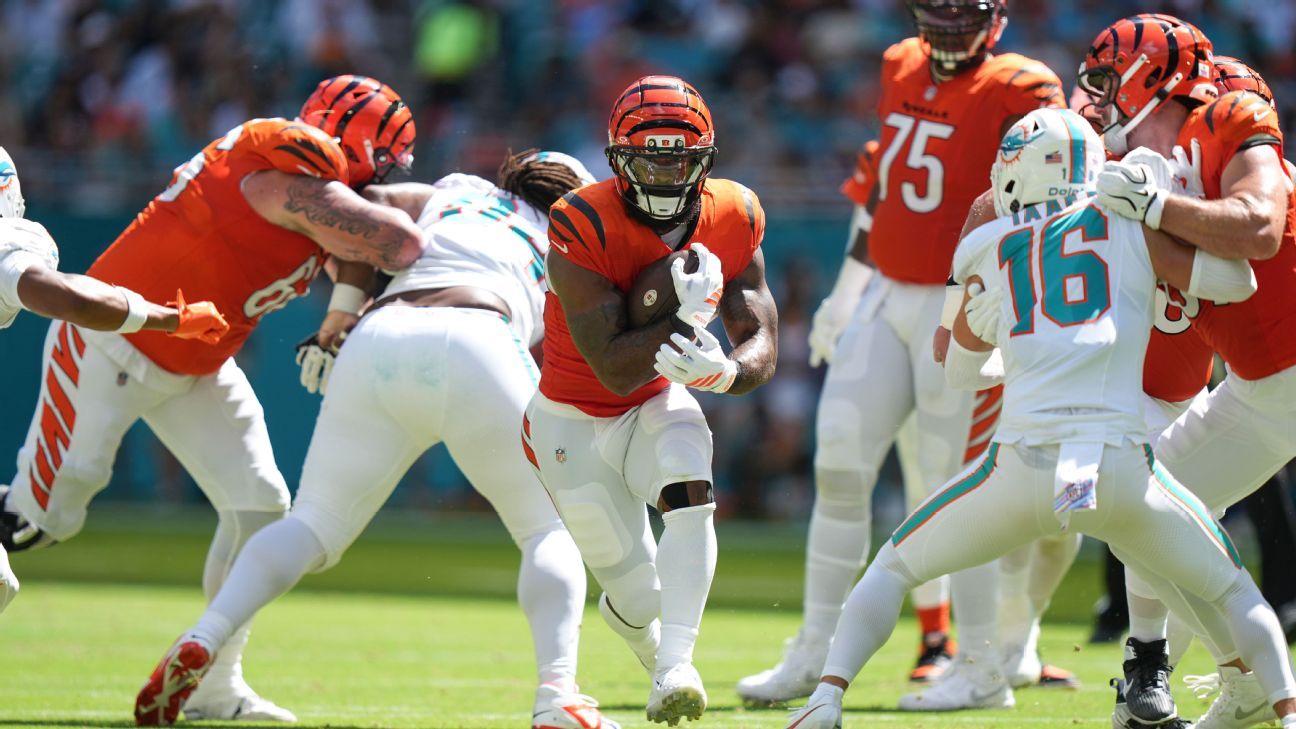 Samaje Perine gives Bengals a strong jolt to end 2-game skid