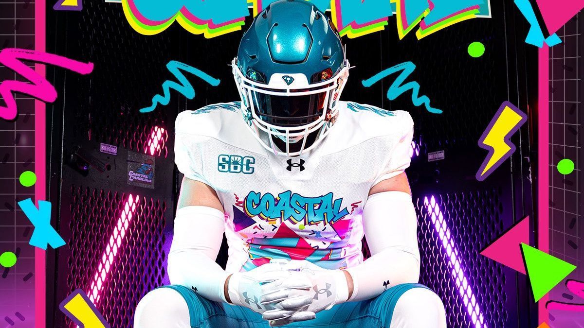 Coastal Carolina's bold maximalist throwback look tops college football Week 7 uniforms
