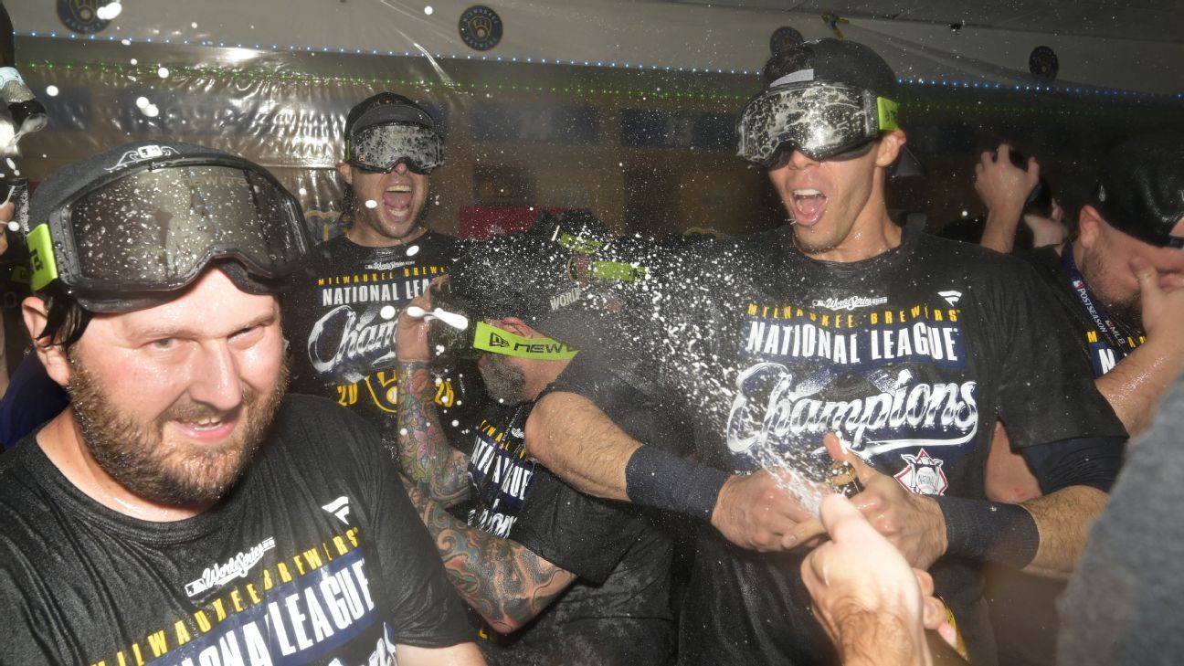 '44 years of heartbreak, 44 years of believing': Inside the night the Brewers punched their World Series ticket
