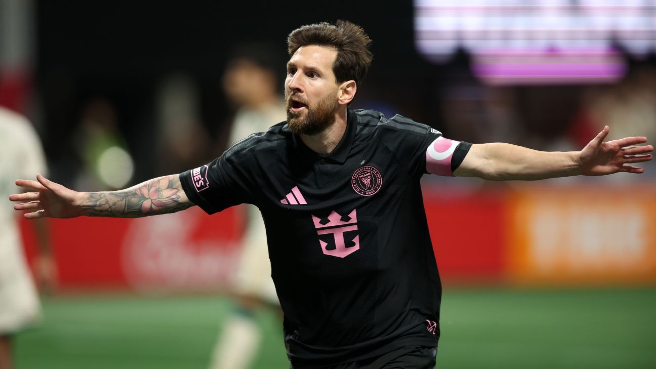 Messi scores twice, takes season tally to 25 in Miami win at Atlanta