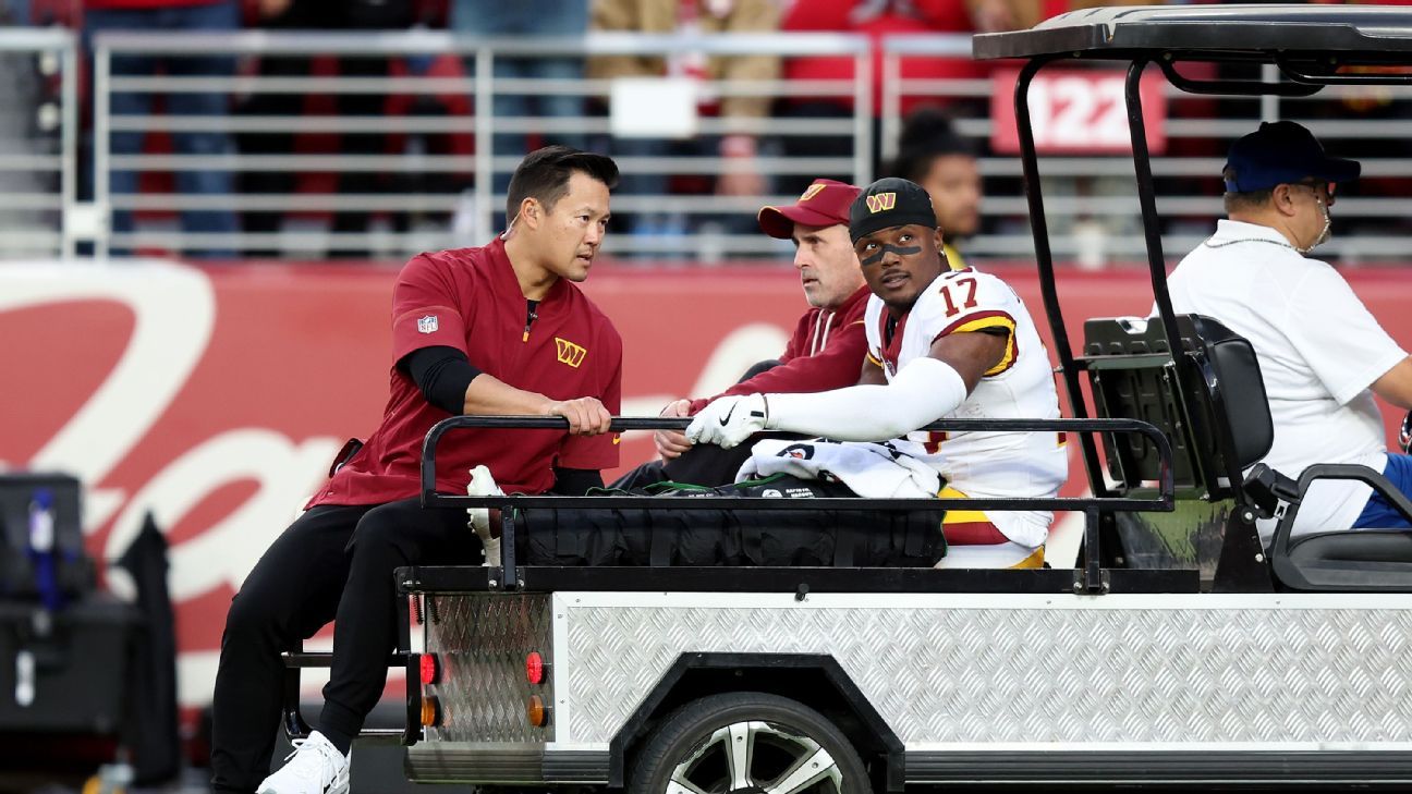 Commanders pierden a Terry McLaurin por lesión vs. 49ers