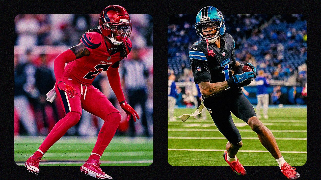 NFL Week 7 uniforms: Texans' battle red, Lions' all-black top alternate heavy slate