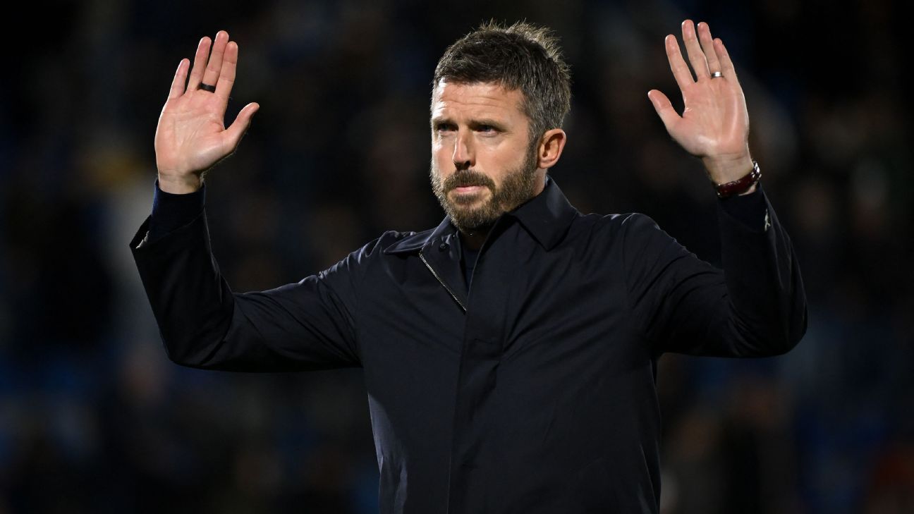 Man United coach Carrick sorry to fans for 'unacceptable' UCL loss at Como