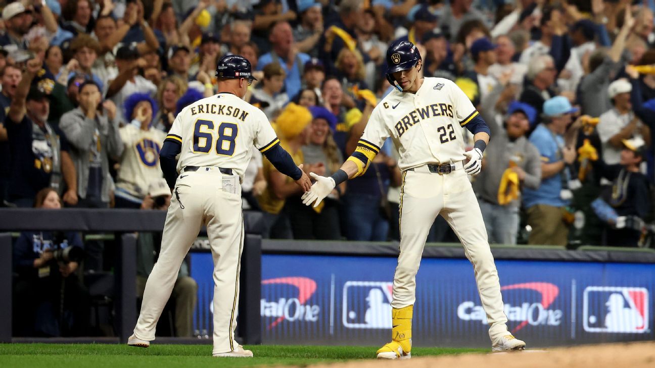 Follow live: Rays trim Brewers’ lead on RBI groundout