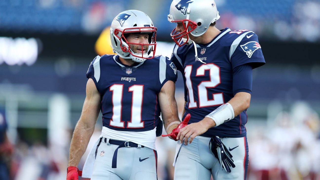 Tom Brady sends a heartfelt message to New England Patriots WR Julian Edelman, who has announced his retirement from the NFL