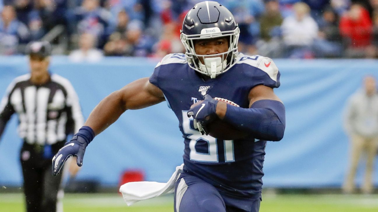 New England Patriots receive 4-year, $ 50 million contract with former Tennessee TE titan Jonnu Smith, says agent