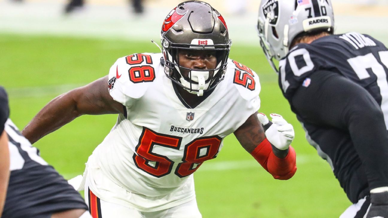 Tampa Bay Buccaneers brings back Shaquil Barrett in a $ 72 million deal in 4 years, the agent said