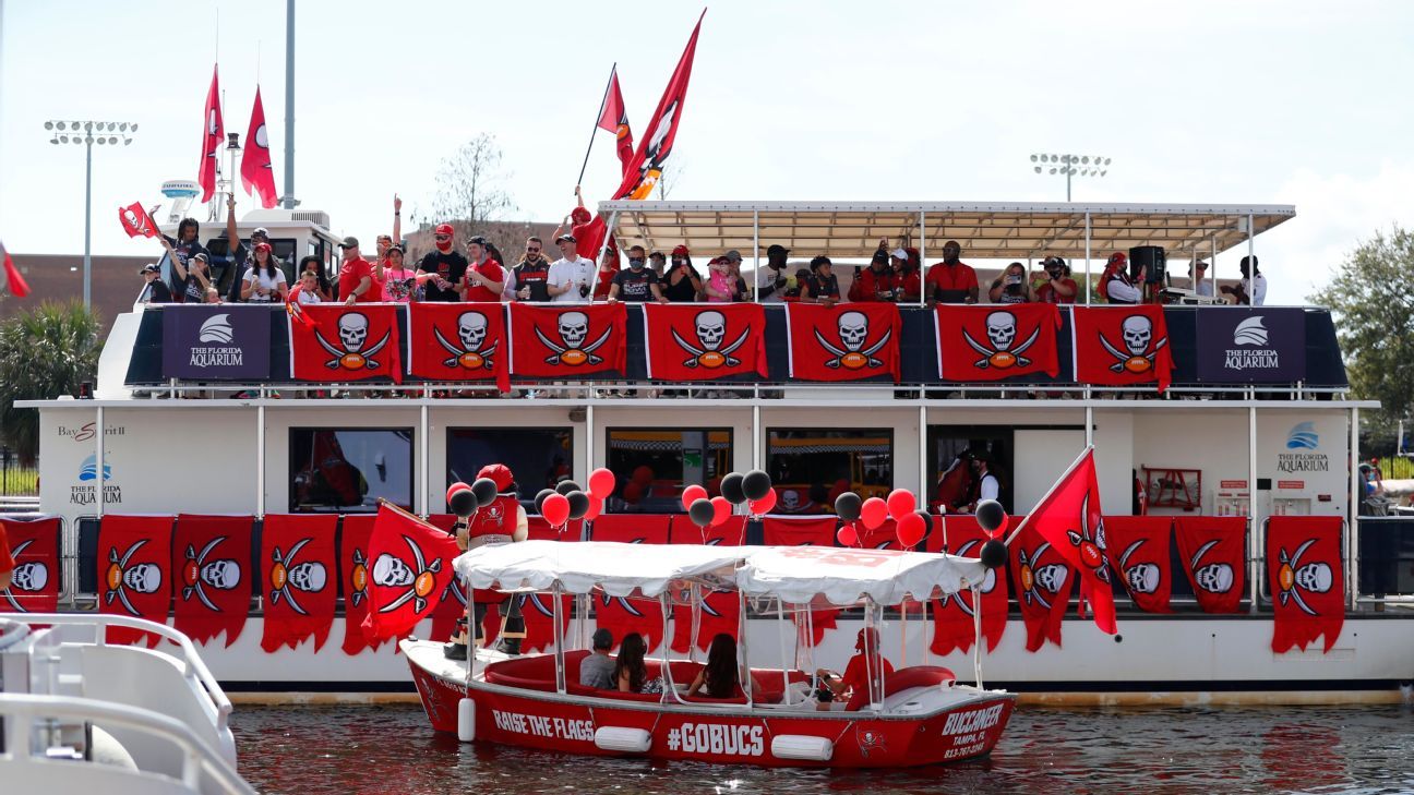 Highlights of the Tampa Bay Buccaneers victory parade at the Super Bowl