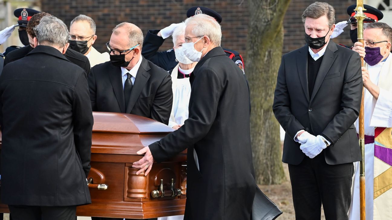 Wayne Gretzky pays emotional compliment at father Walter’s funeral
