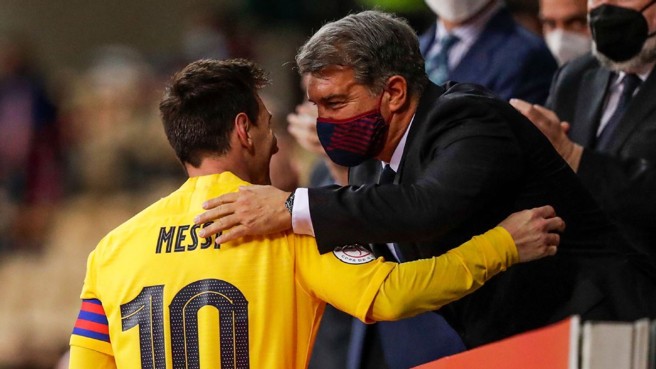 Laporta cierra la puerta al supuesto regreso de Messi al Barcelona: ‘No lo pensamos’
