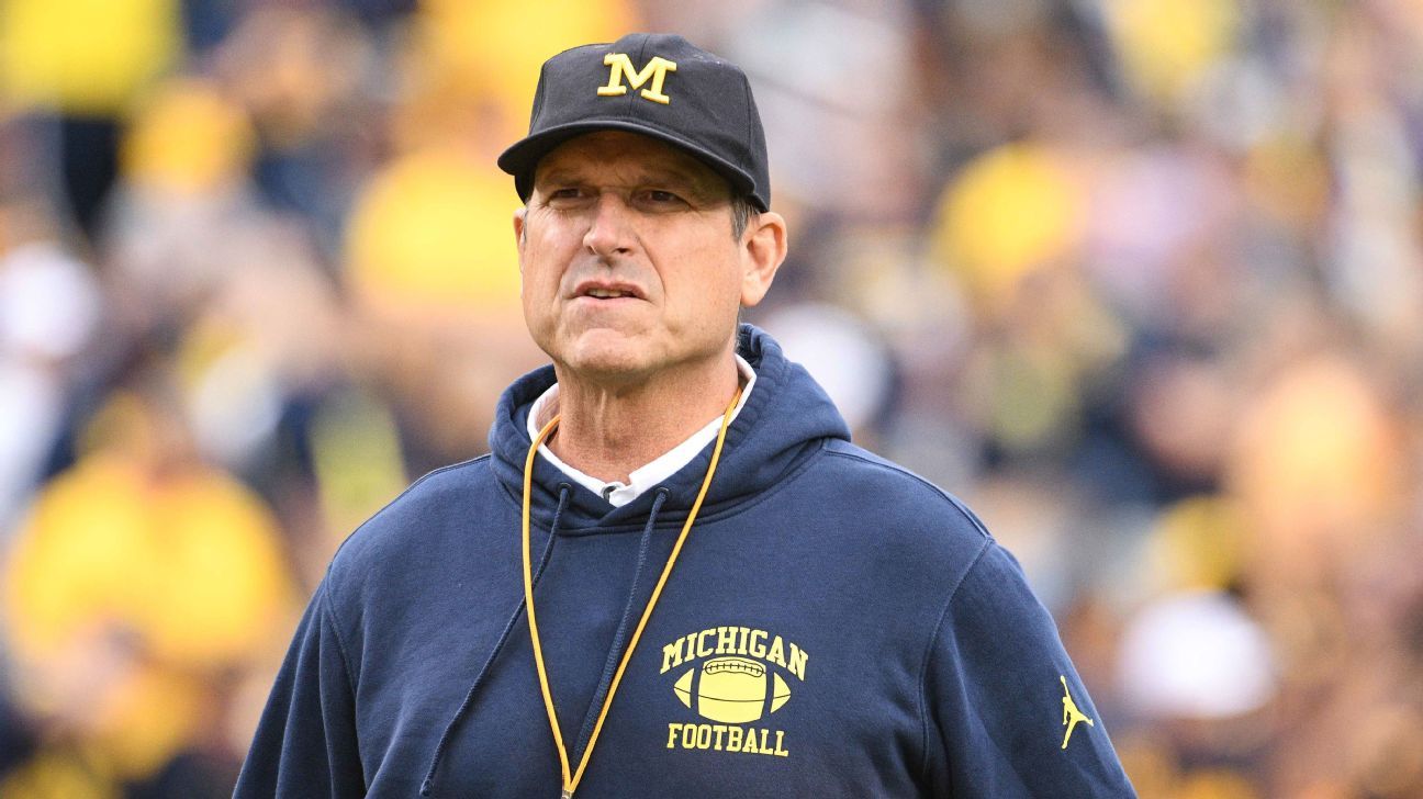 Source: Michigan's Harbaugh facing 4-game ban