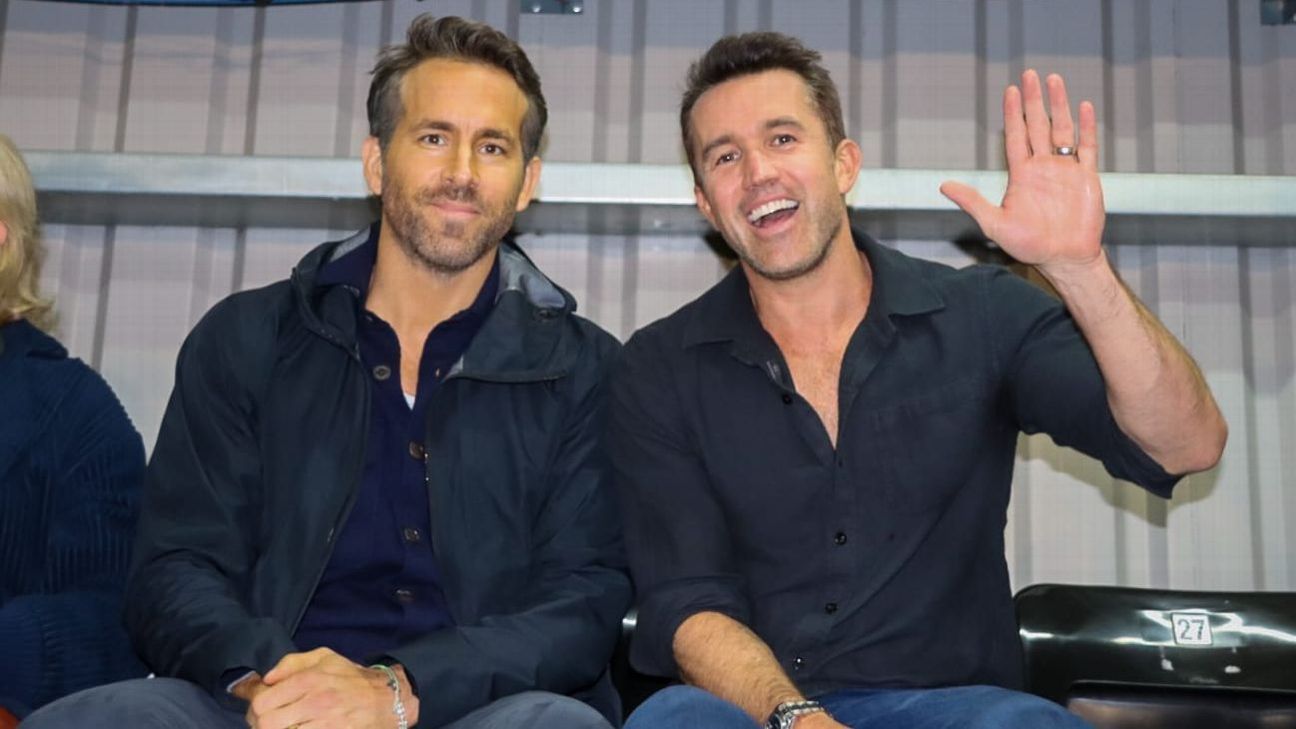 Wrexham owners Ryan Reynolds, Rob McElhenney finally make it to their first live match