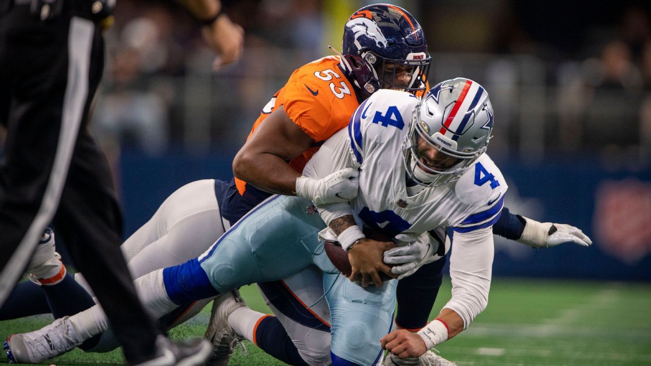 Dak Prescott won’t blame calf strain, absence after Denver Broncos thump Dallas Cowboys