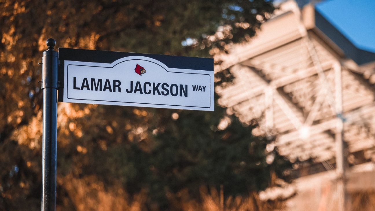 Baltimore Ravens QB Lamar Jackson mendapatkan jalan yang dinamai menurut namanya di Louisville