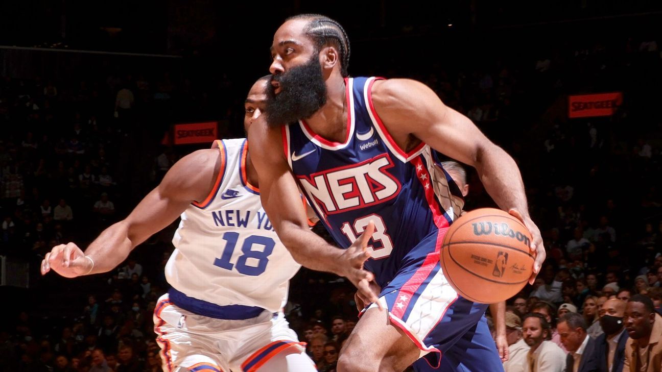 Brooklyn Nets mengesampingkan James Harden vs. Portland Trail Blazers dengan hiperekstensi lutut kiri