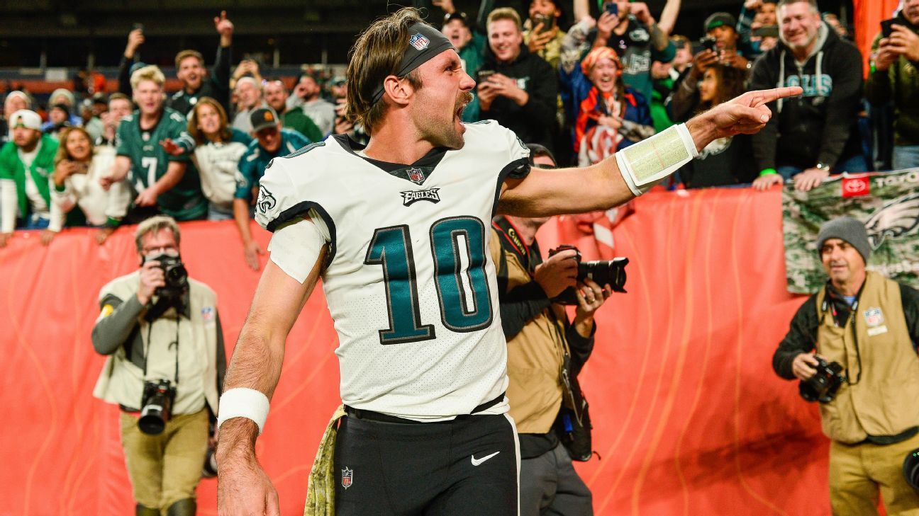 Gardner Minshew is fired up to see dad after leading Philadelphia Eagles to victory