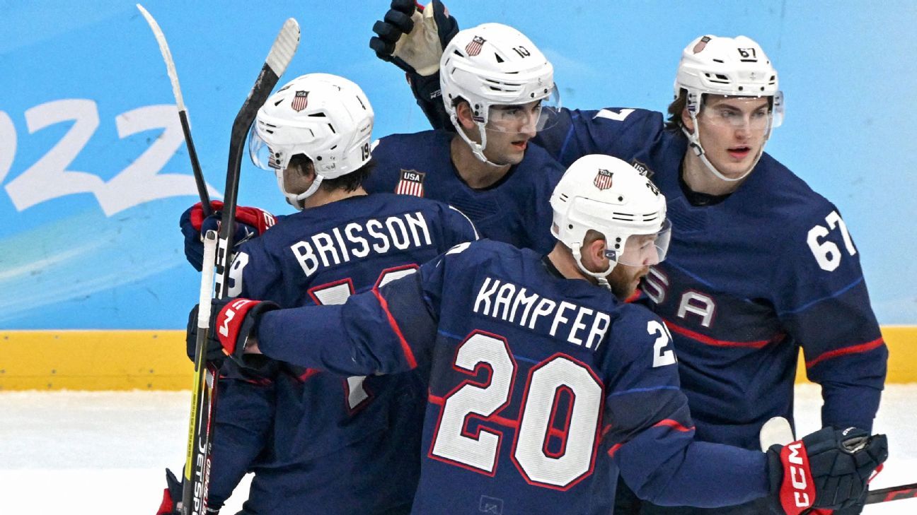 After slow start, United States hockey routs China in 1st Olympic game