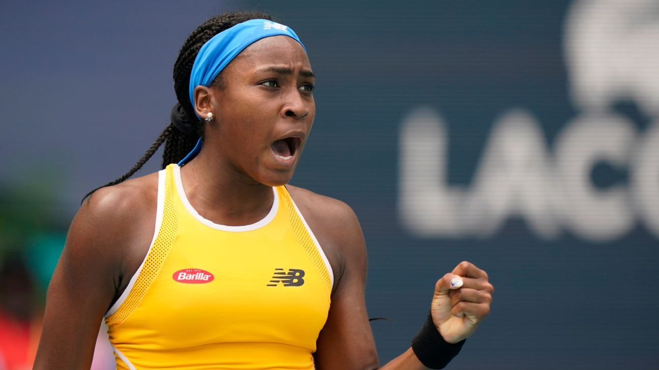 Coco Gauff, Shelby Rogers win; more seeded women fall at Miami Open