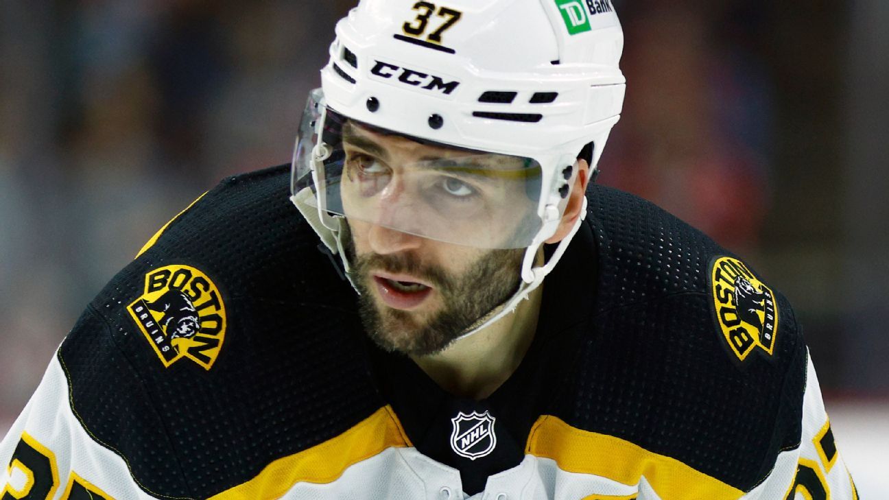 Bruins discussing load management for Bergeron