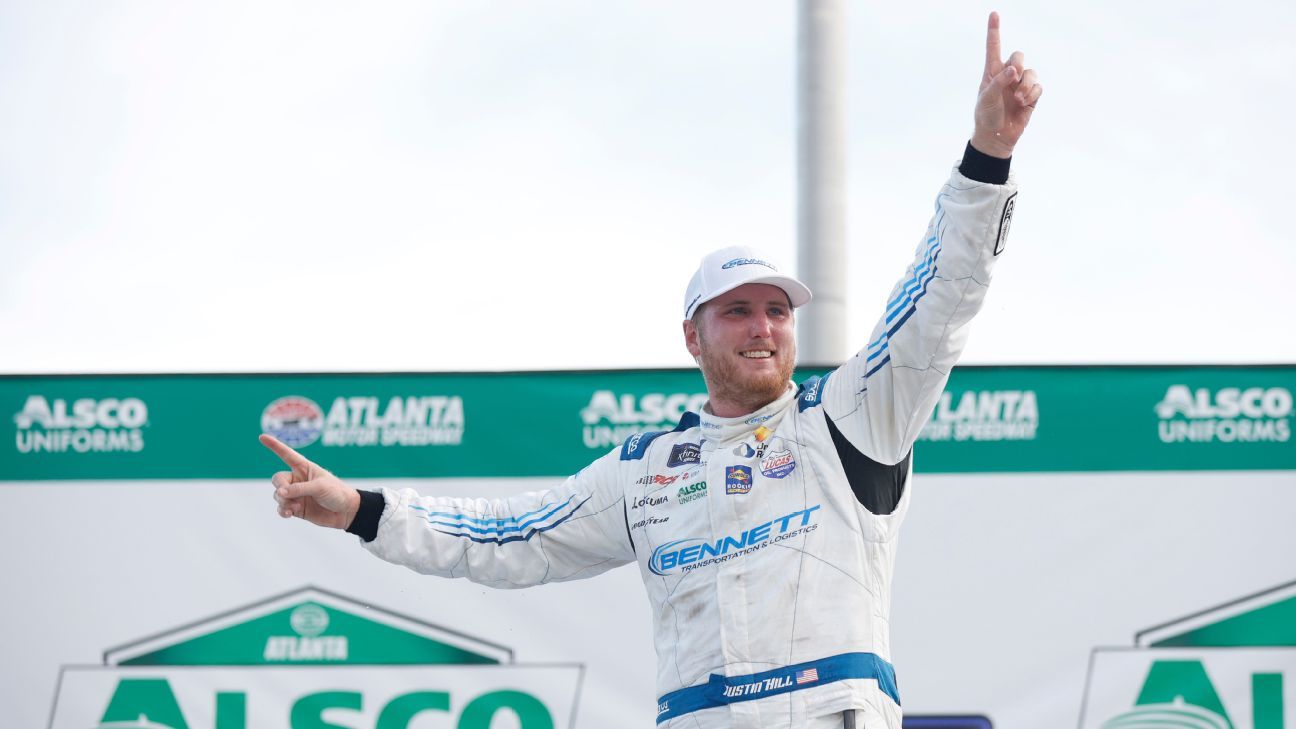 Hill prevails at AMS for 3rd Xfinity win in 5 races