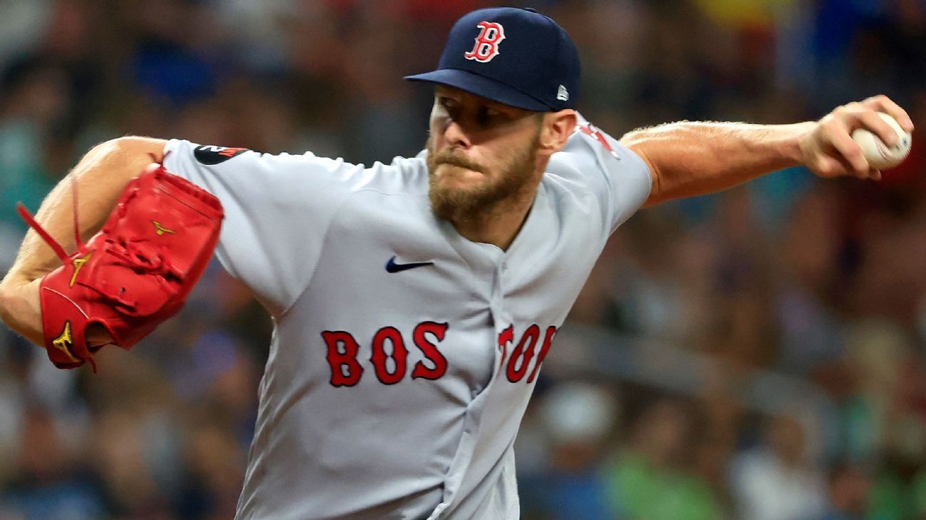<div>Red Sox P Sale out rest of '22 after wrist surgery</div>