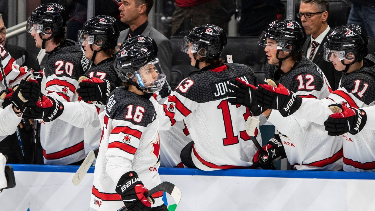 Pasaules junioru čempionātu hokejā Kanāda atklāj ar uzvaru pār Latviju