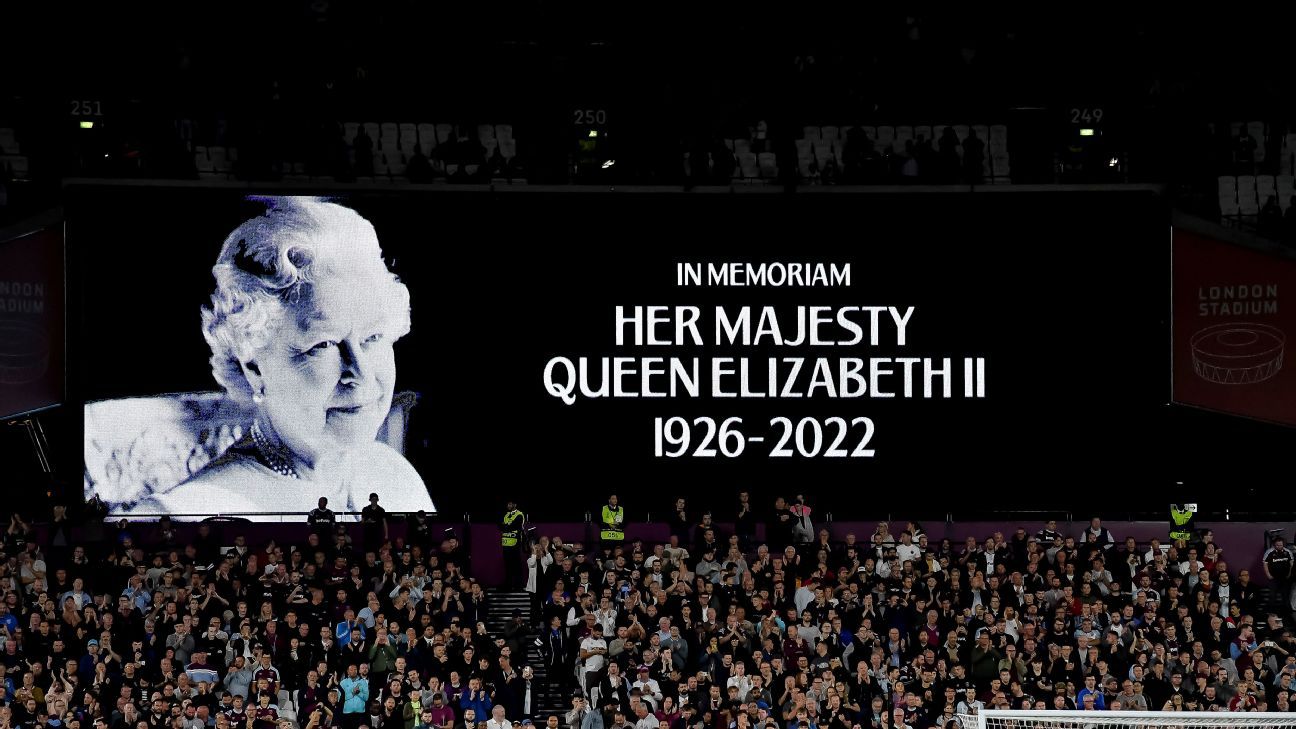 UK sports events suspended after queen's death