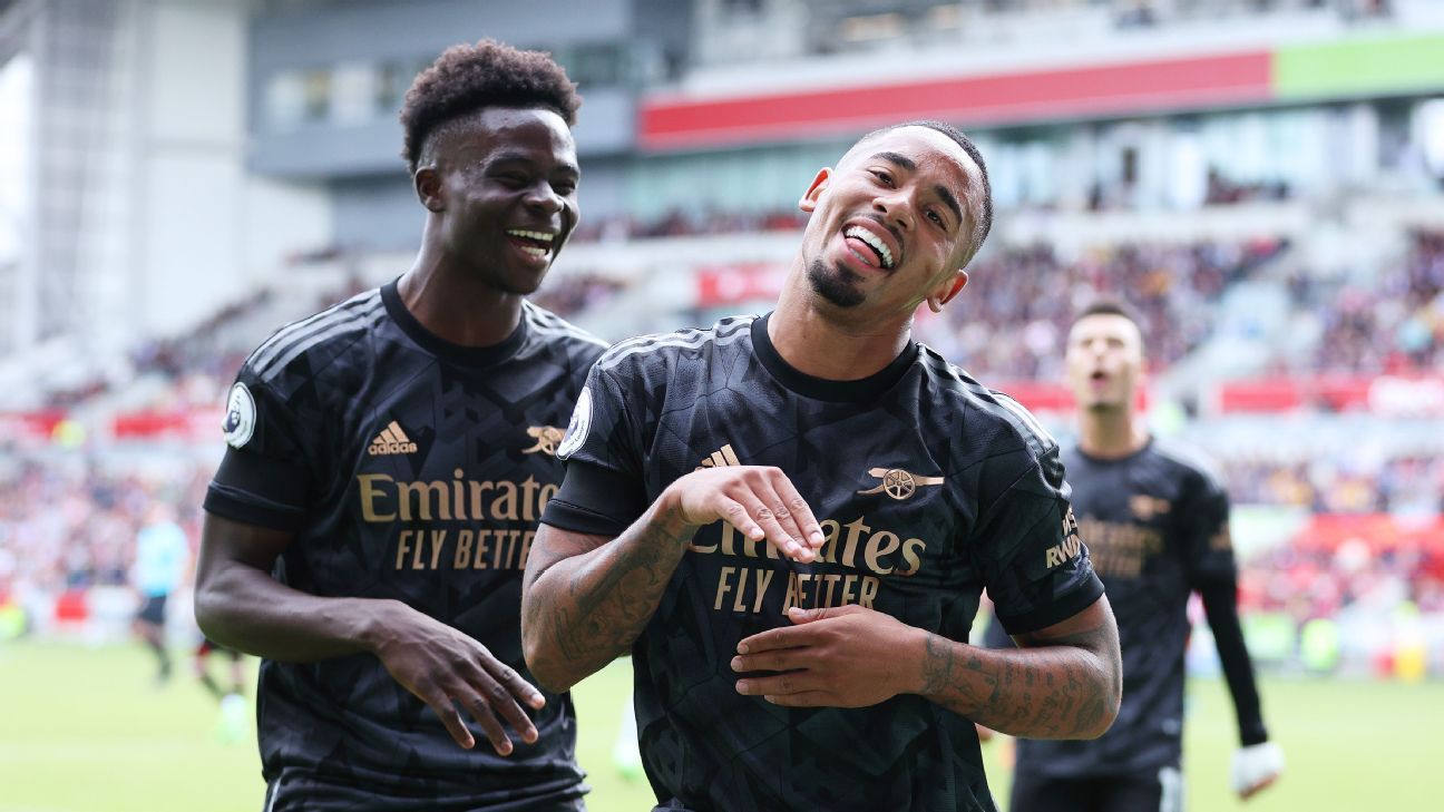 Gabriel Jesus scores, dances 'à la' Vini Jr., Arsenal tramples Brentford  and returns to Premier League lead - dhffxiv