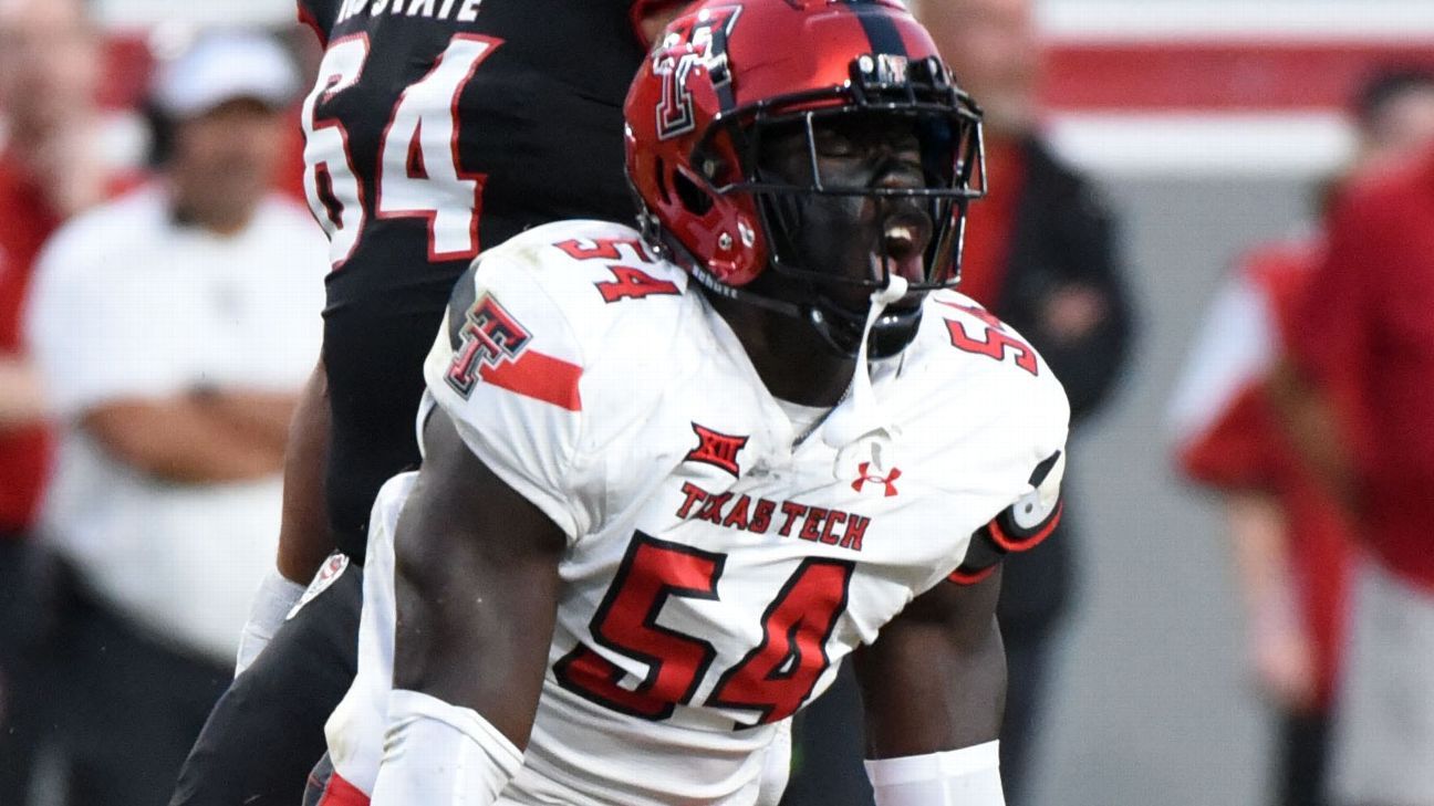 Texas Tech LB Bryce Ramirez de retour à Lubbock après des opérations pour une jambe cassée