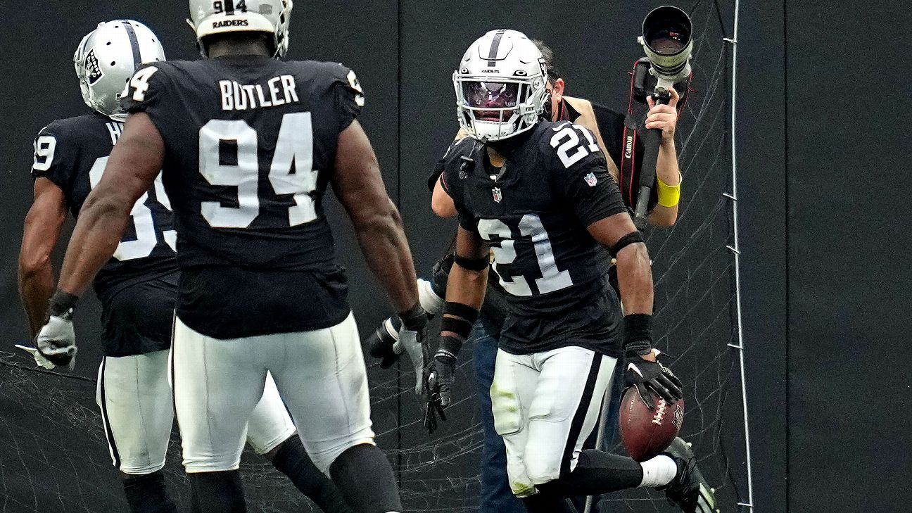 Raiders score first defensive touchdown in three years