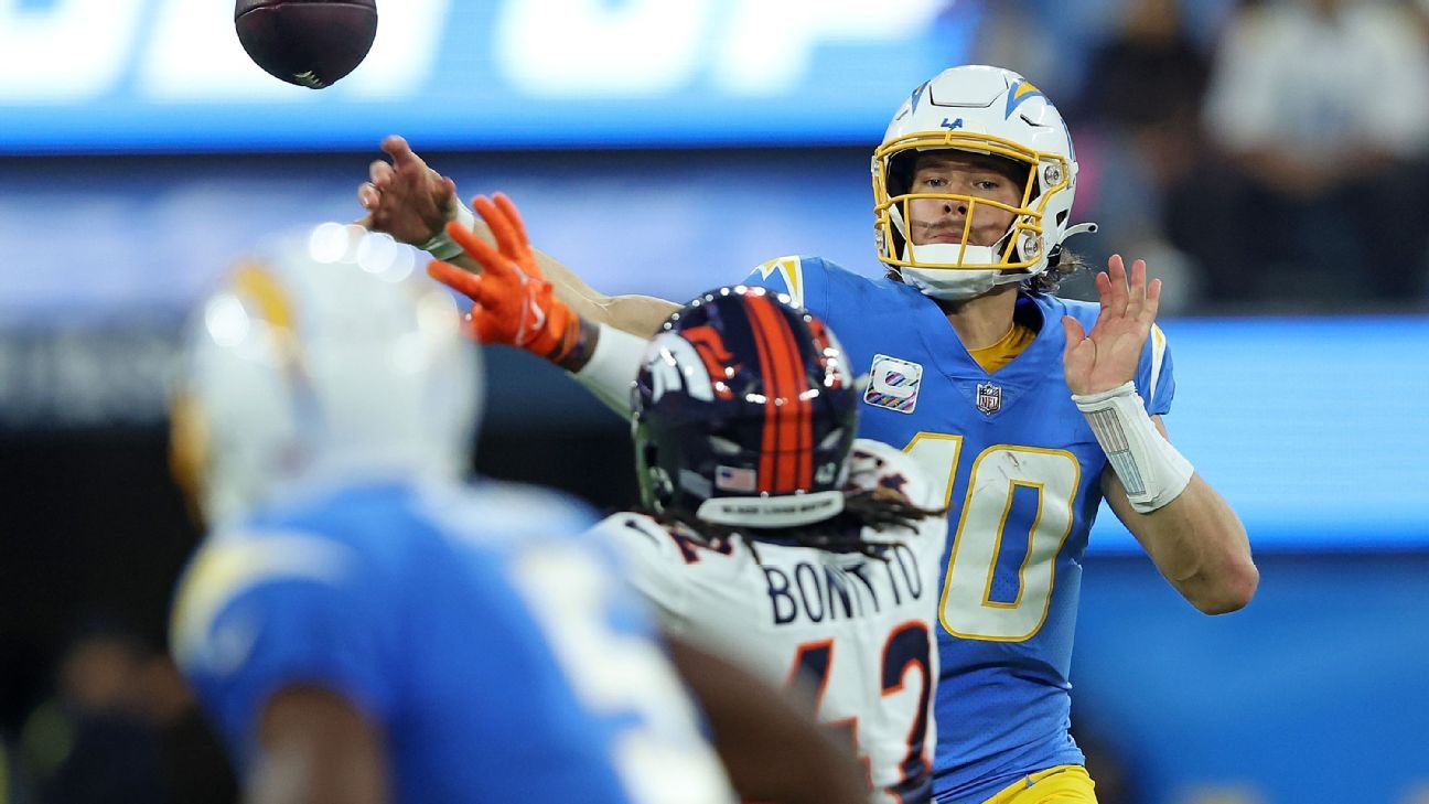 Chargers rally, escape with 19-16 overtime win over Broncos